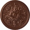 Ekena Millwork Bradford Ceiling Medallion (Fits Canopies up to 6 5/8"), Hand-Painted Copper Penny, 32 5/8"OD x 2"P CM32BRCPS - alternate 1